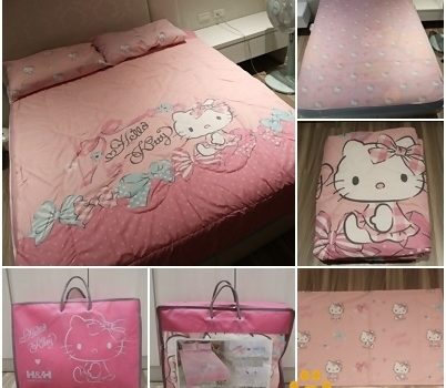 H&H X Hello Kitty 麥卡MICAX冰舒涼感被墊組︱寢具用品︱美食王國